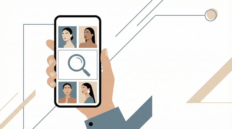 設計師用手機整理作品集，讓客人在 Google 搜尋更容易找到